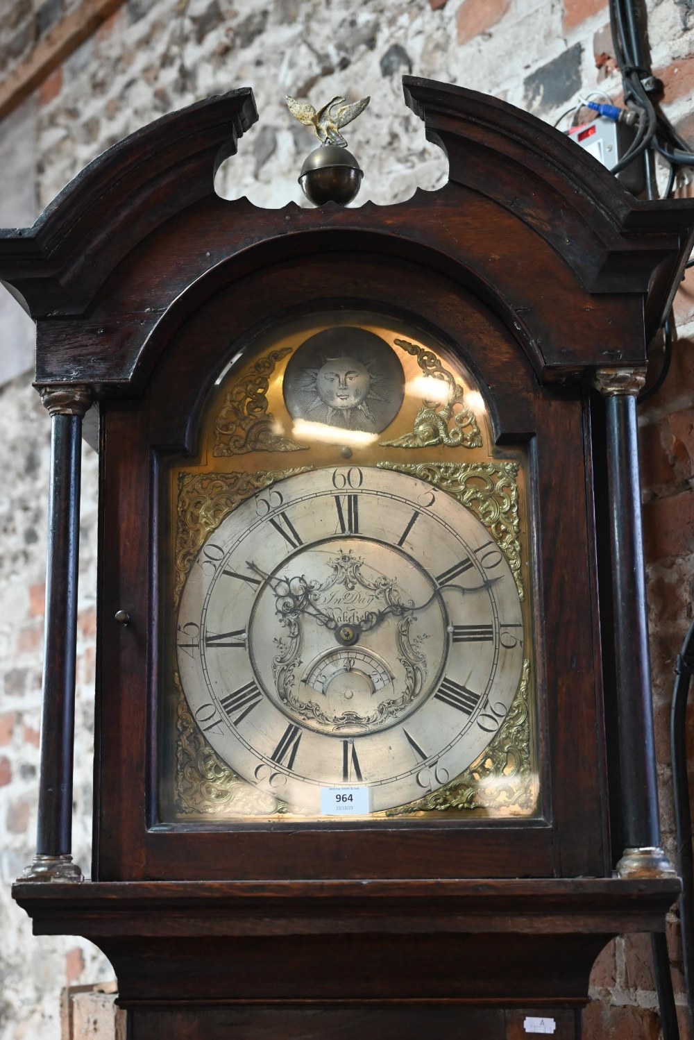 John Day, Wakefield (1729-1810), an 18th century oak 30hr longcase clock, the engraved silvered dial - Image 3 of 16