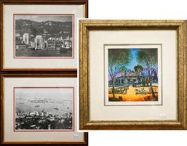 Four various prints including State's House, Malacca