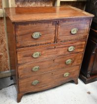 George III mahogany secretaire, 100 x 50 x 114 cm h, a/f