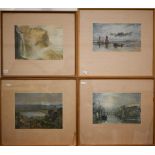 A set of ten Turner prints of topographical views (10 - box, some a/f)
