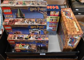 A boxed Matchbox/BBC Thunderbirds Commemorative Set (1992) to/w four boxed Lego Harry Pottery kits