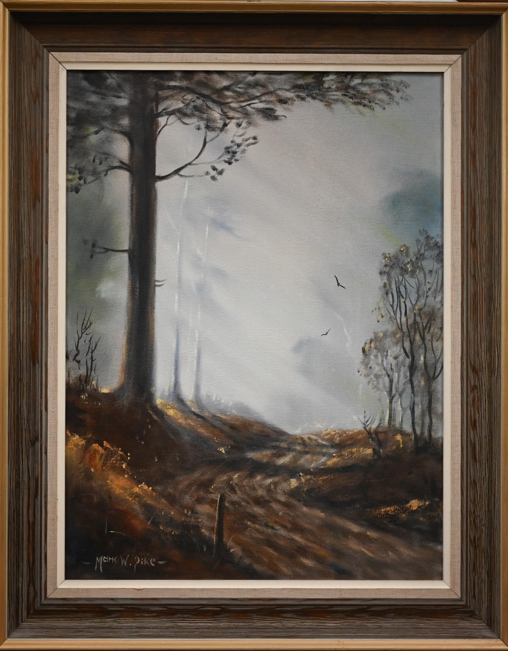 Three pictures - Mark W Pike - Tall tree, oil on canvas, signed lower left, 59 x 44 cm; B D Horswell - Image 3 of 12