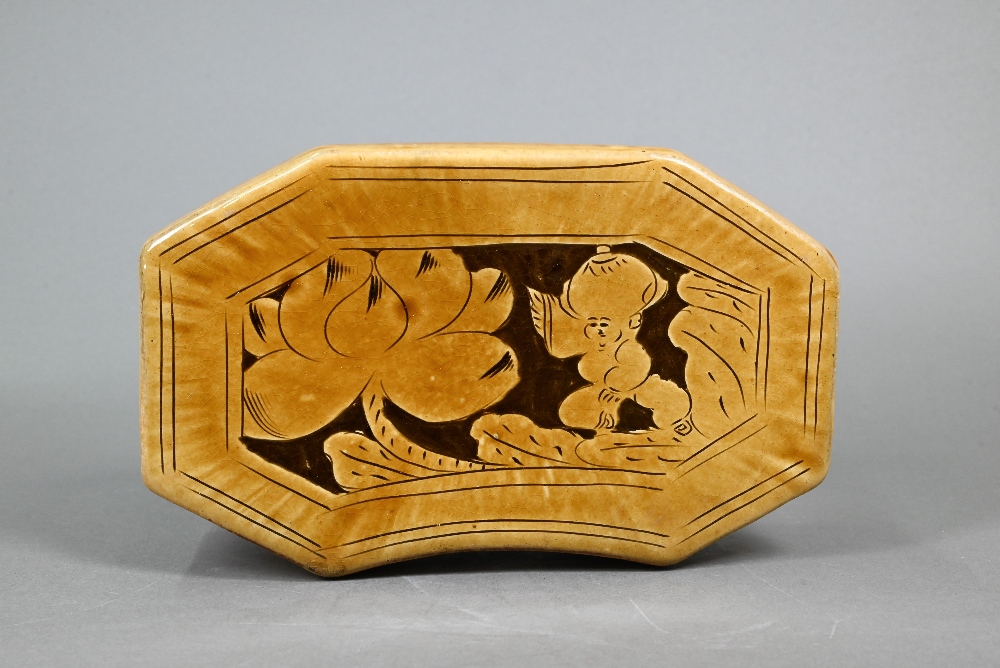 Two Japanese metal incense burners and covers (koro) to/w a Chinese inkstone, Song style stoneware - Image 5 of 18