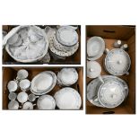 An extensive set of Noritake 'Blue Hill' dinner and tea wares - little used (3 boxes)
