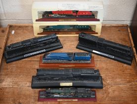 Three model locomotives 'made with British Coal', to/w four other locomotive models, a quantity of