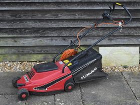 A Mountfield Ransomes 240v electric lawn mower c/with clippings bag
