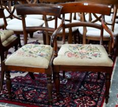 Two Victorian mahogany side chairs, differing, to/with two carvers, all a/f (4)