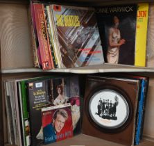 A quantity of vinyl LP records including The Buddy Holly Story, The Beatles Please Please Me, The