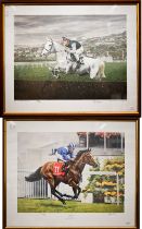 After Paul Hart - 'Grey Day, Cheltenham Gold Cup, 1989', ltd ed print no 1497/2500, pencil signed,