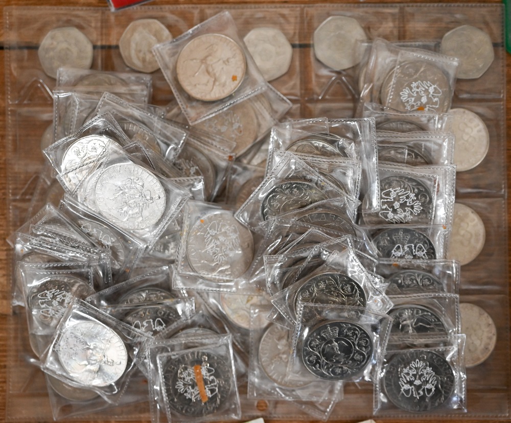 A 1983 Royal Mint Proof Coin Collection to/w a sack of mostly 1977 Jubilee crowns and a quantity - Image 3 of 5