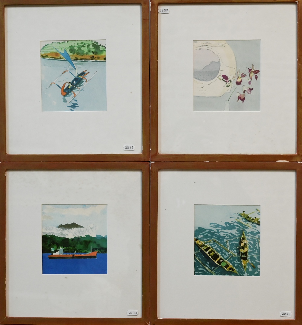 After Patrick Procktor (1936-2003) - 'Ocean Pearl', a set of eight silk screen prints, Sunset - Image 2 of 14