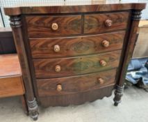 A Victorian mahogany chest,