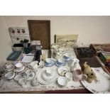 A Paragon part tea service together with a Tuscan China part tea service, other part tea sets,