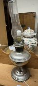 An electroplated oil lamp,