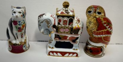 Royal Worcester Connoisseur collection including Giles Cat,