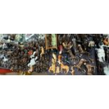 An extensive collection of Beswick horses including Huntsman, Race horse, American Indian etc,