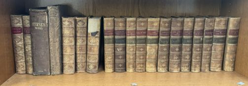 A collection of Charles Lever leather bound novels together with A History of British Birds,