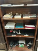 A collection of Stanley Gibbons stamp books together with stamp refill pages,