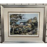 James Priddey Through the trees Tenby An etching Signed