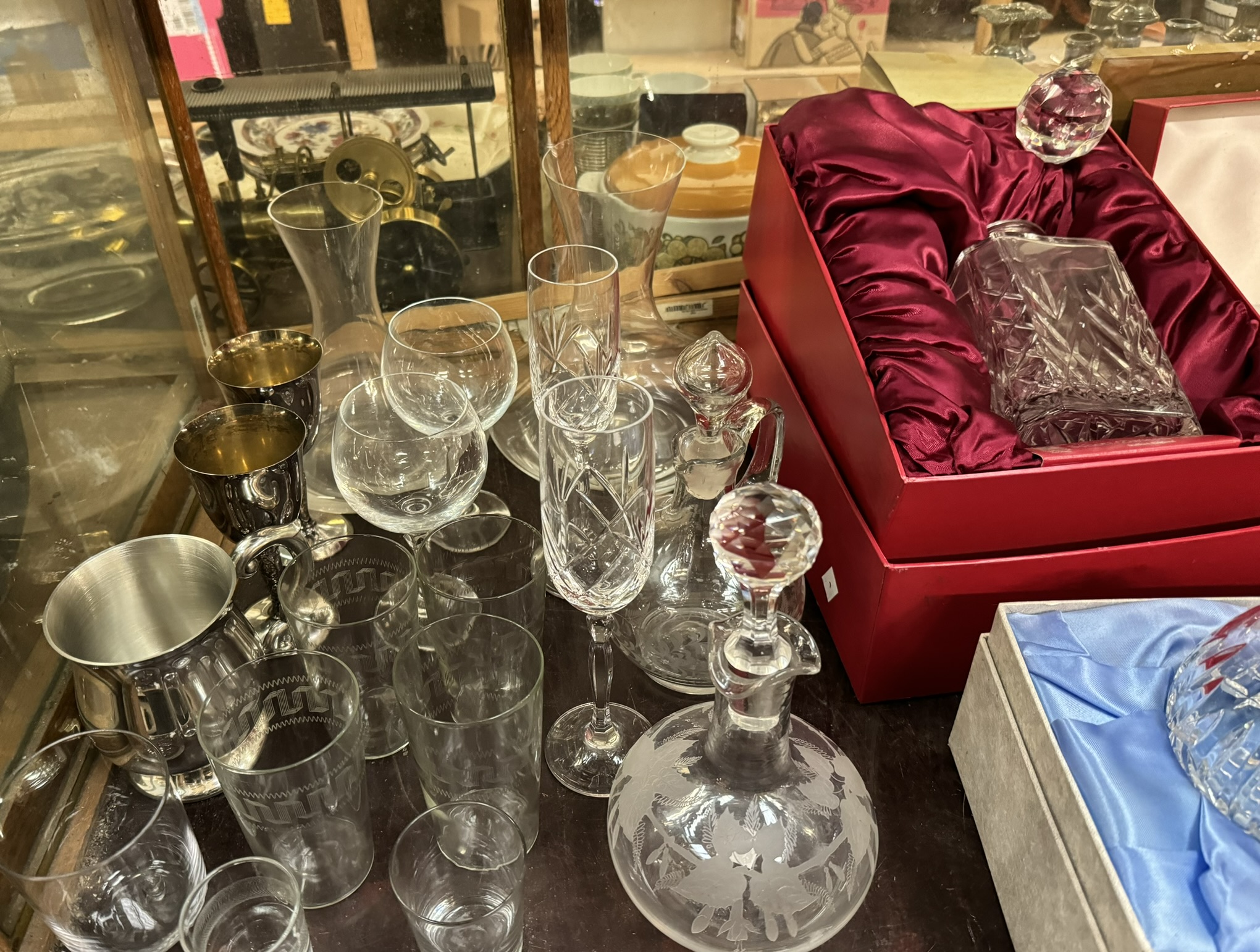 Assorted Thomas Webb crystal together with other crystal drinking glasses, - Image 2 of 3