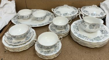 A Royal Albert Silver Maple part dinner service