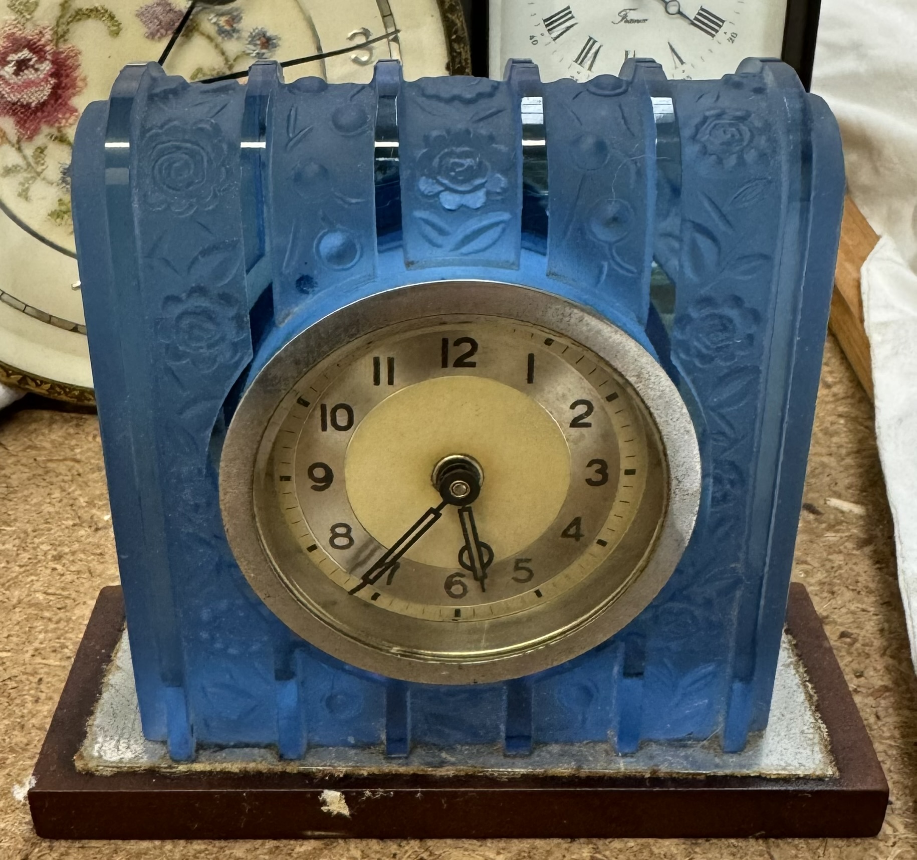 A Rapport of France brass carriage clock, - Image 2 of 3