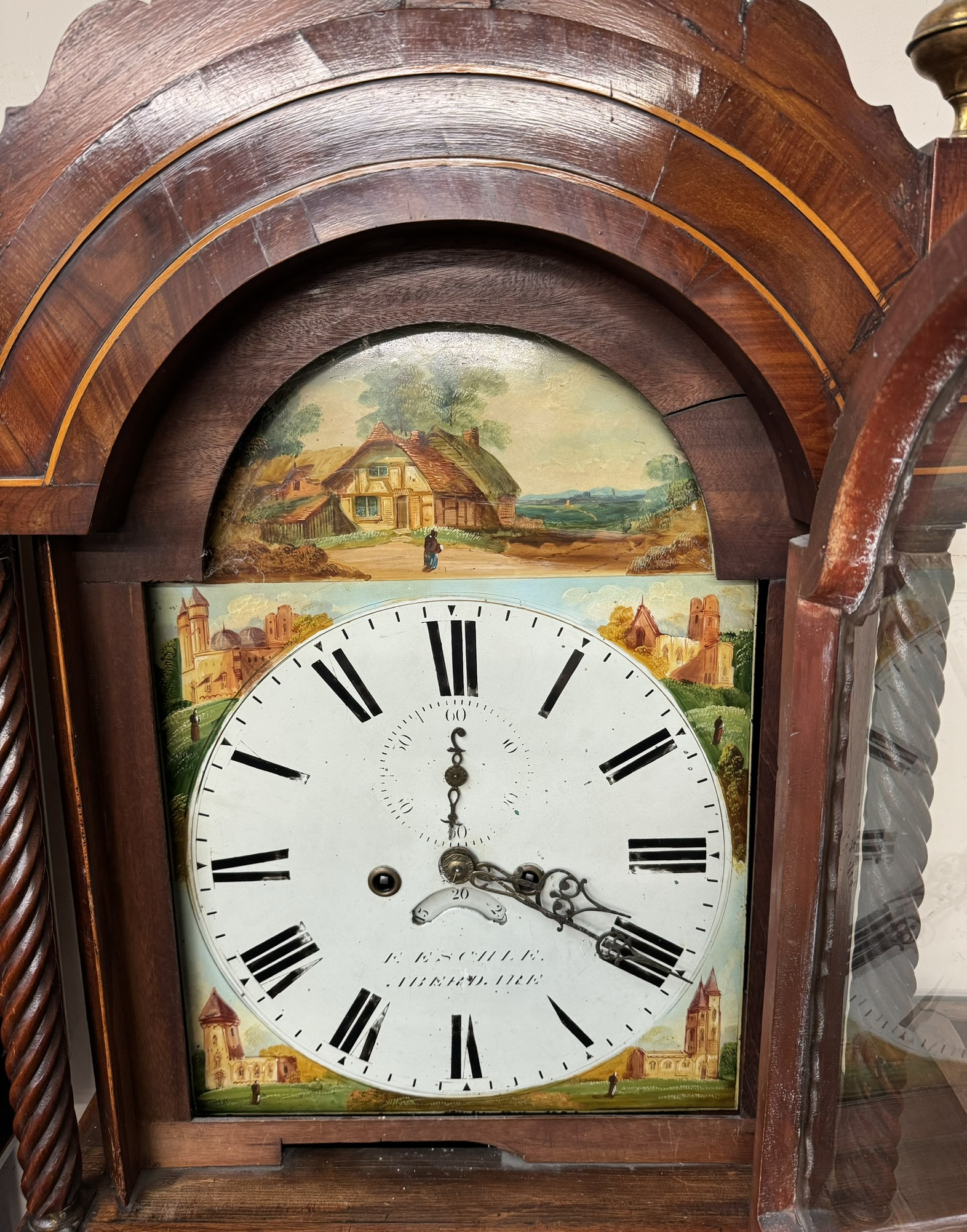 A 19th century mahogany longcase clock, - Image 2 of 2