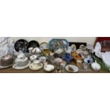 Price Kensington cottageware teapot, cream jug and dish and cover together with part tea services,