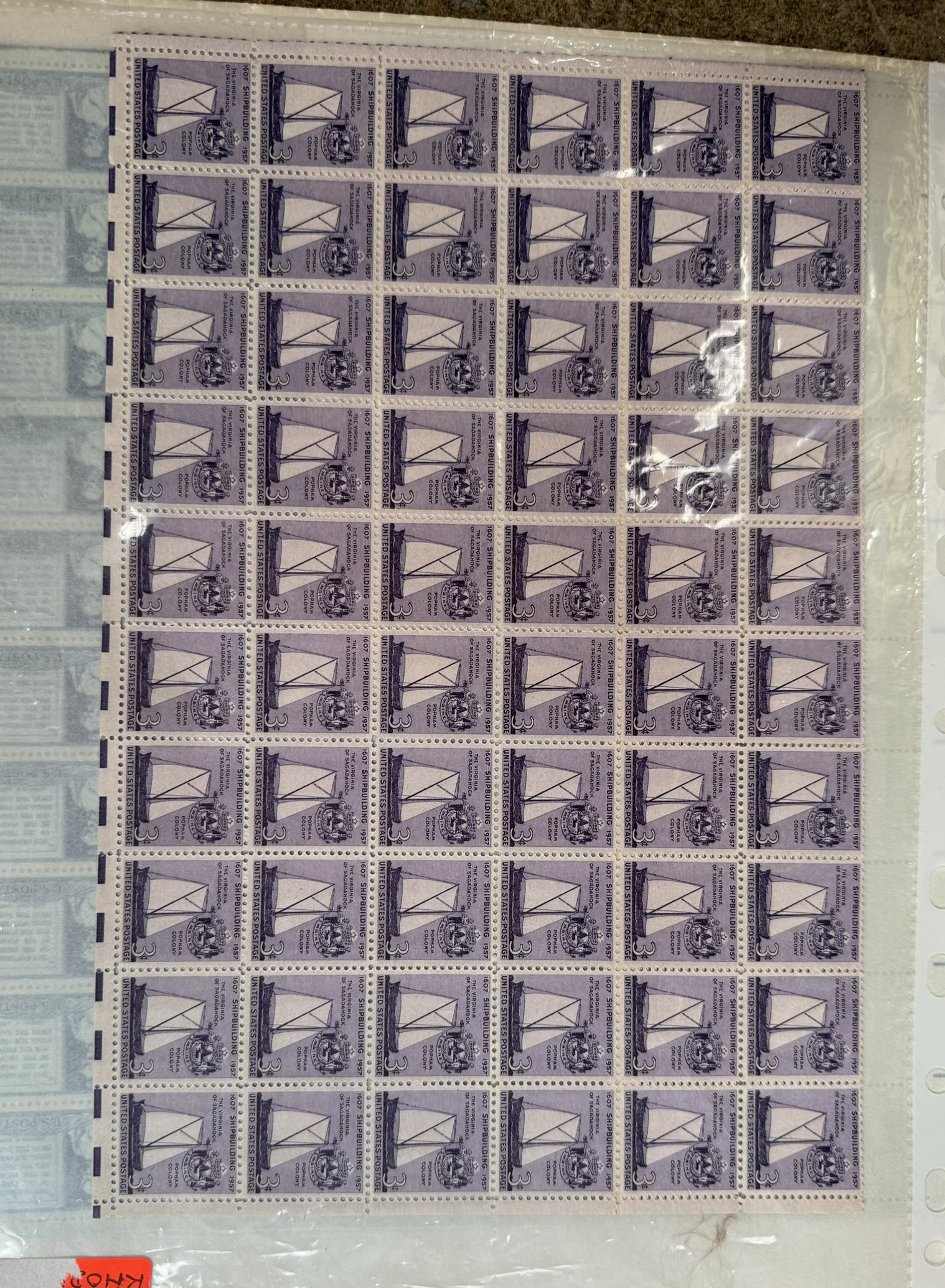 A folder of Double Mint Sheets including 3 Cents US Postage Abraham Lincoln, Nevada 1851-1951, - Image 2 of 9