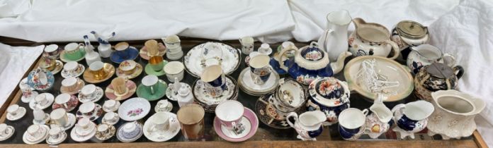 Two Royal Worcester rose decorated cabinet cup and saucer together with a collection of cabinet