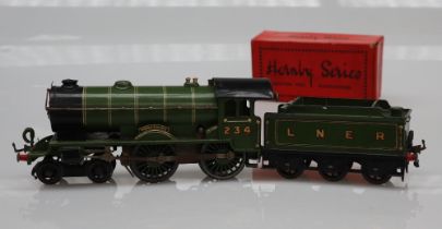 A Hornby O Gauge 4-4-0 locomotive Yorkshire 234 in green wirth LNER tender