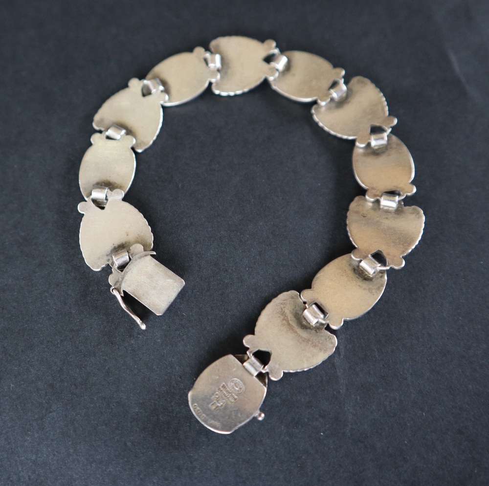 A Georg Jensen 'Bittersweet' silver bracelet, - Image 7 of 8