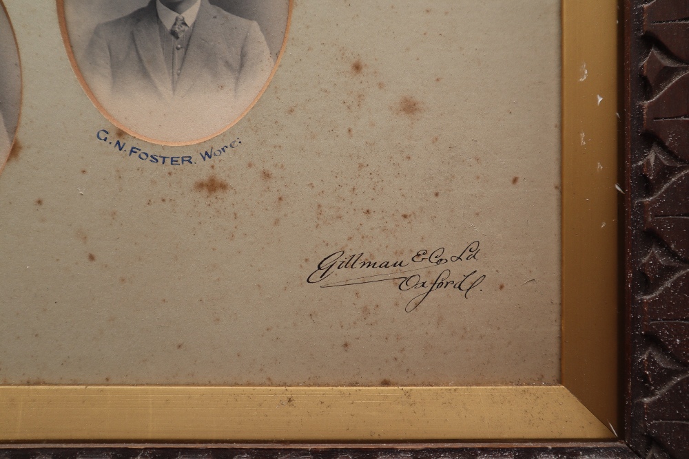 A framed presentation of Oxford University Team 1905/06 with individual photographs Oxford lost 3-1 - Image 3 of 4