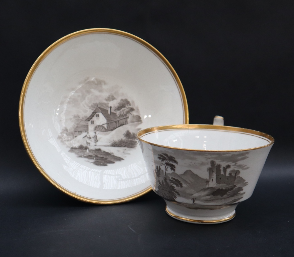 A large Spode breakfast cup and saucer,