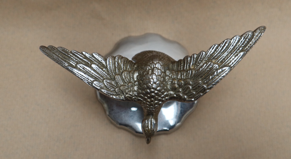 A Desmo eagle car / truck mascot in the form of an eagle with outstretched wings perched on a - Bild 4 aus 5