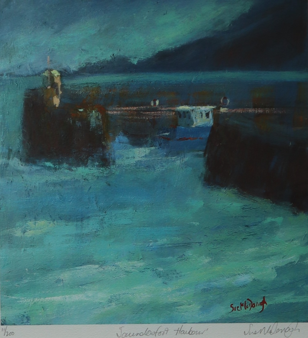 Sue McDonagh Saundersfoot Harbour A limited edition print No.