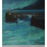 Sue McDonagh Saundersfoot Harbour A limited edition print No.