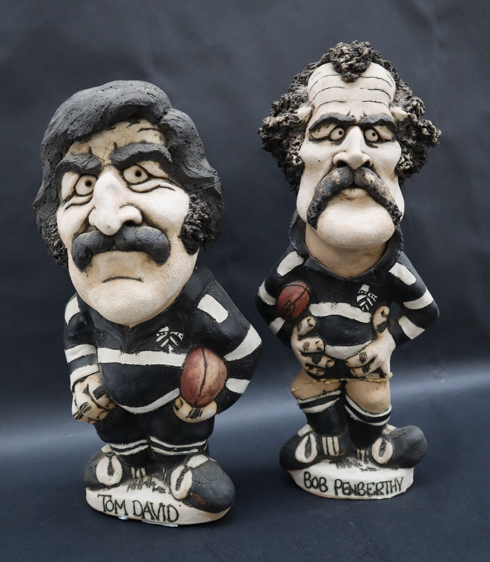 A John Hughes pottery Grogg of Tom David in Pontypridd kit, holding a hall under his left arm, - Image 2 of 11
