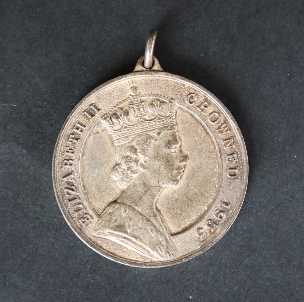 An Elizabeth II silver gilt Alderman Medallion, issued to Alderman H W Durman, Mayor, 1955-1956, - Image 5 of 8