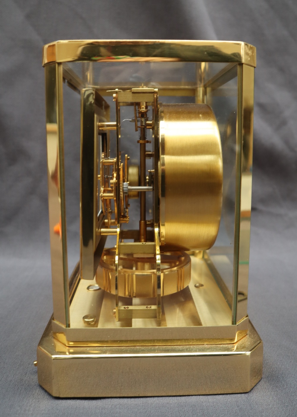 A Jaeger Le Coultre Atmos clock the square dial with Arabic numerals and batons, 23. - Image 8 of 11