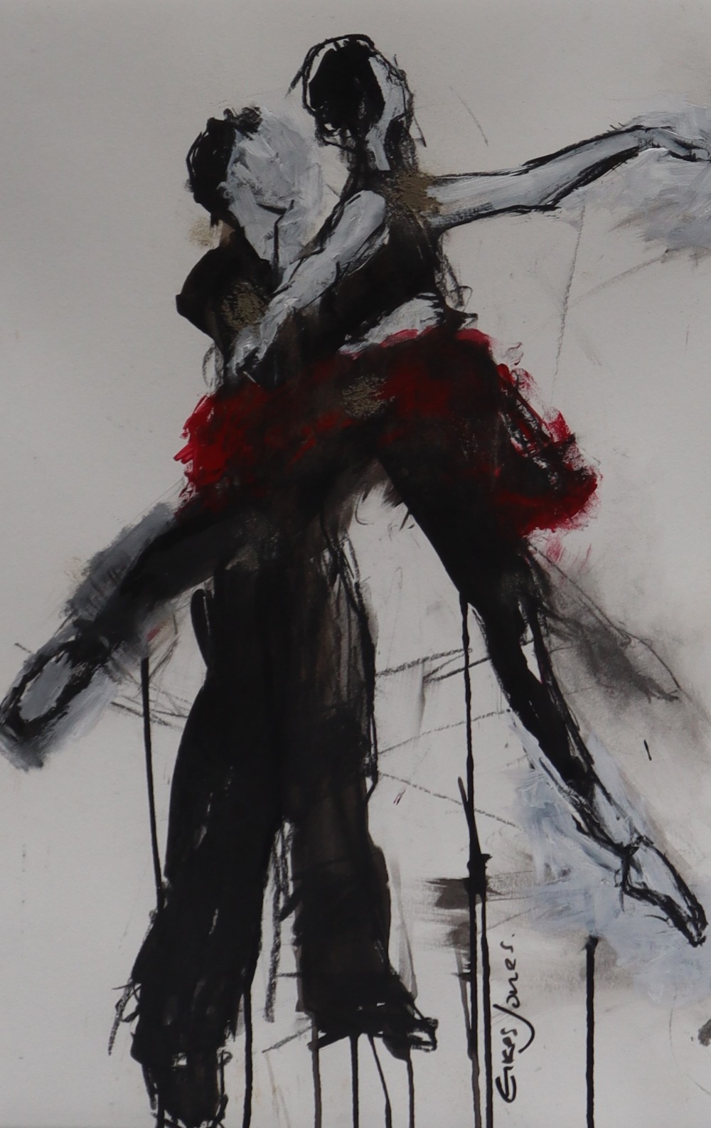 Alastair Elkes Jones Rehearsals Watercolour and body colour Signed 48 x 31cm The Albany Gallery