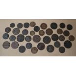 A collection of One and half Penny Tokens including Bristol & South Wales 1811, Chichester,