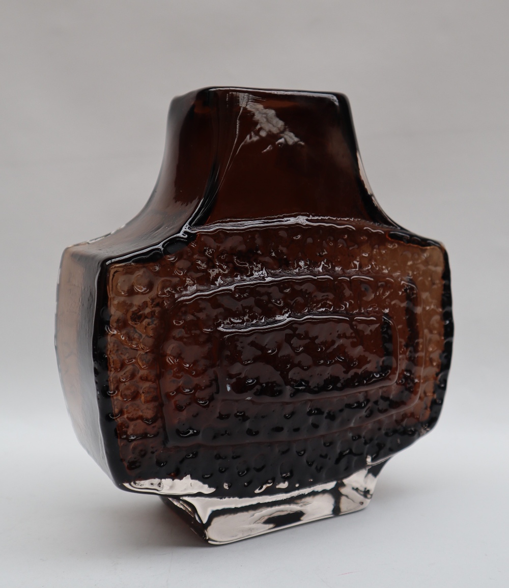 A Whitefriars TV brown glass vase, by Geoffrey Baxter, 17. - Image 2 of 7