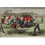A print for the International England V Scotland match, 1871,