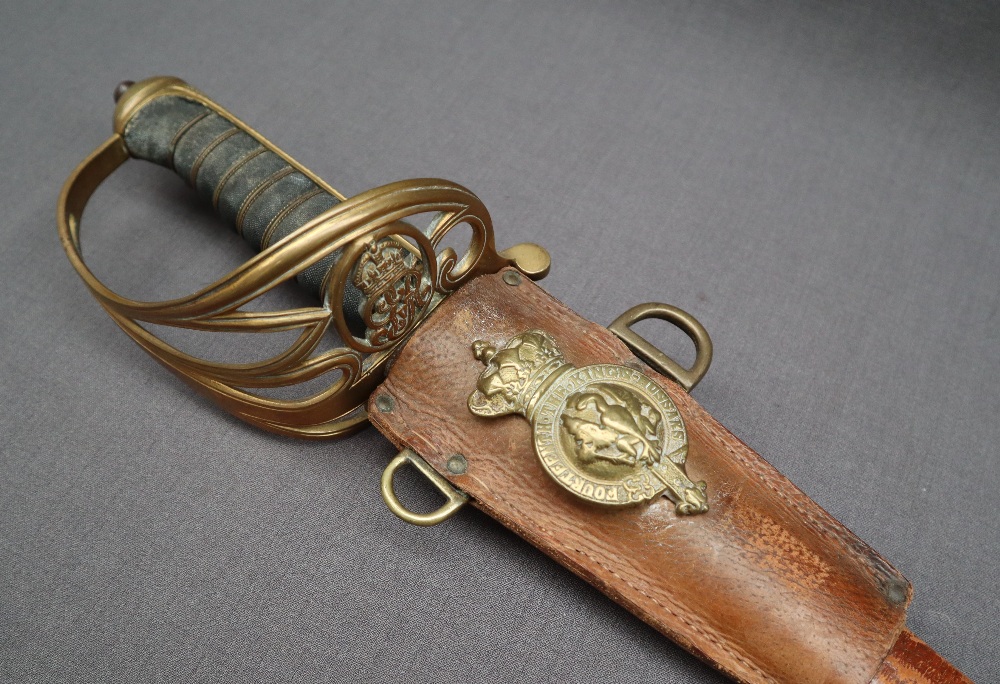 A George V officers dress sword, with an 82. - Image 5 of 12