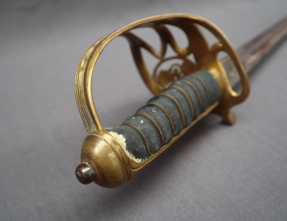 A George V officers dress sword, with an 82. - Image 10 of 12