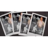 Four autographed Sir Henry Cooper photographs,