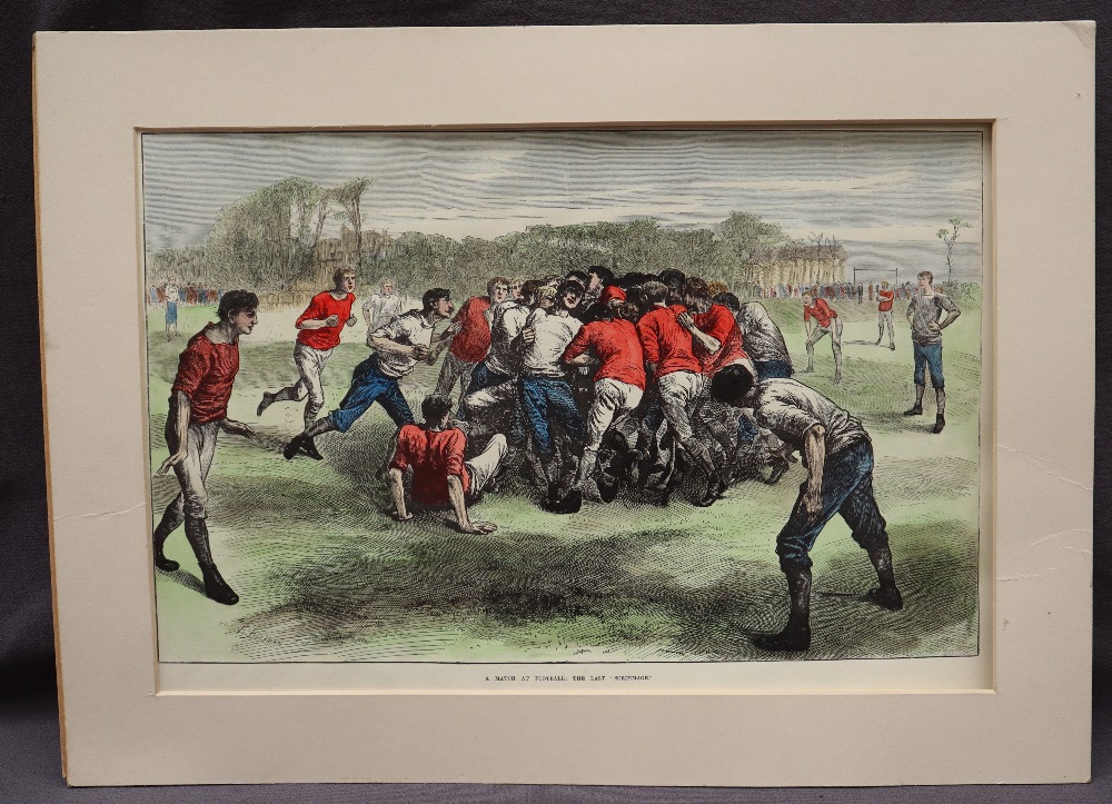 A print for the International England V Scotland match, 1871, - Bild 2 aus 5