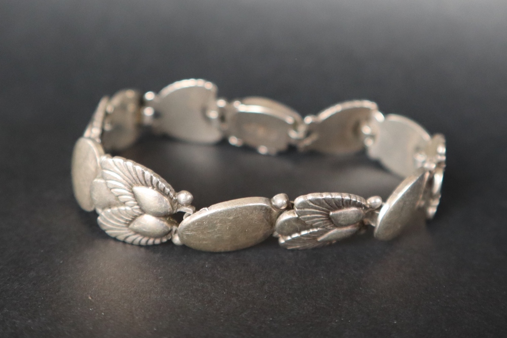 A Georg Jensen 'Bittersweet' silver bracelet, - Image 6 of 8