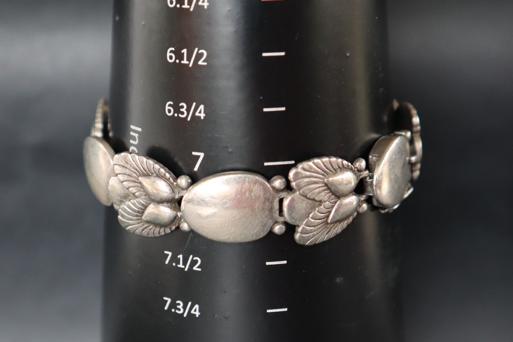 A Georg Jensen 'Bittersweet' silver bracelet, - Image 4 of 8